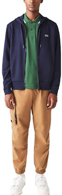 Lacoste Classic Navy Blue Logo Hoodie - Casual, Sporty, Retro Style SH2566-166 Shop Lacoste Classic Navy Blue Logo Hoodie - Casual, Sporty, Retro Style SH2566-166