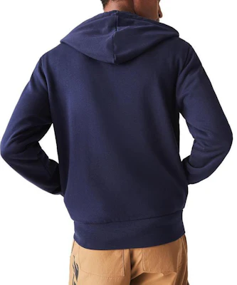Lacoste Classic Navy Blue Logo Hoodie - Casual, Sporty, Retro Style SH2566-166 Purchase Lacoste Classic Navy Blue Logo Hoodie - Casual, Sporty, Retro Style SH2566-166