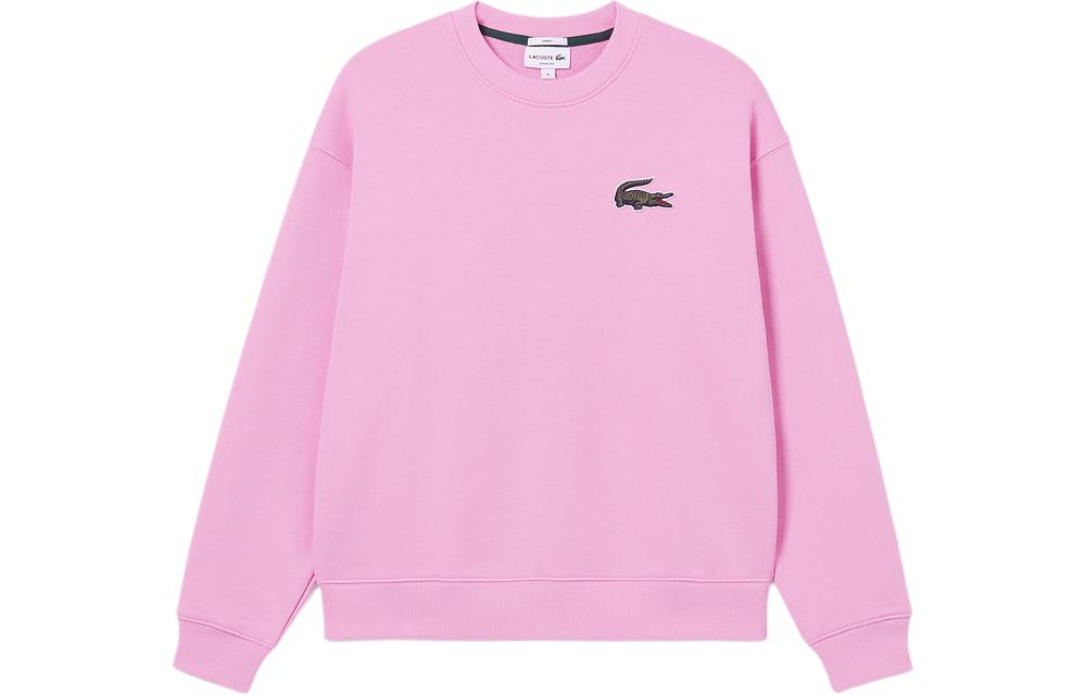 Order LACOSTE Classic Oversized Croc Logo Sweatshirt Unisex Casual Lavender Purple. SH6405-IXV