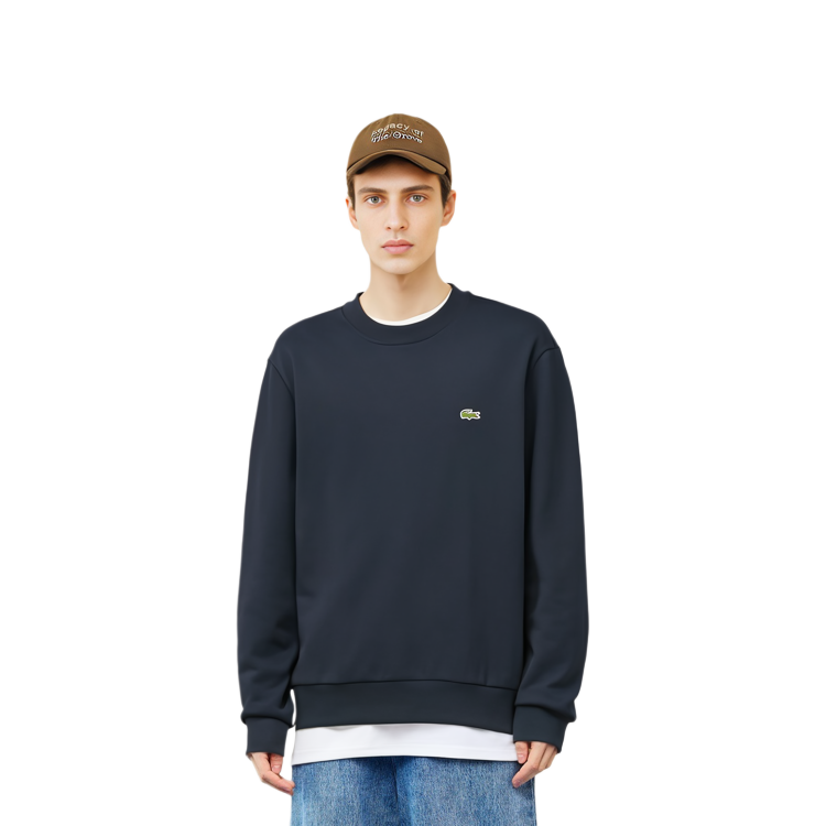 Lacoste Classic Retro Logo Embroidered Relaxed Fit Crewneck Sweatshirt SH1645 圖 4