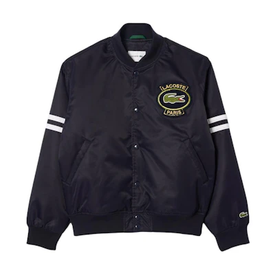 LACOSTE Classic Style Colorblock Collared Long Sleeve Jacket - Unisex Far Peak Blue. BH0127-HDE