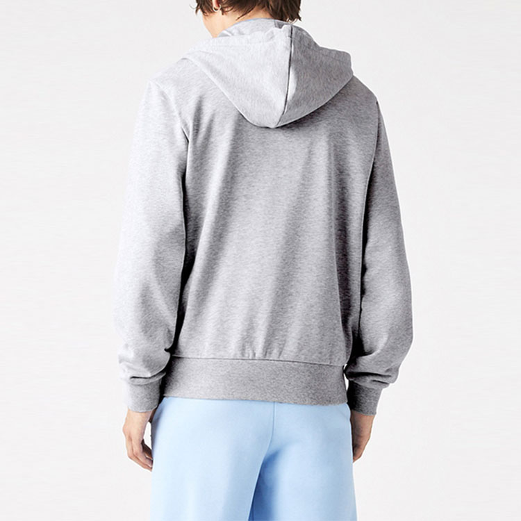 Lacoste Classic Vintage Logo Hoodie Silver Grey Casual Sportswear SH2566-CCA 圖 4
