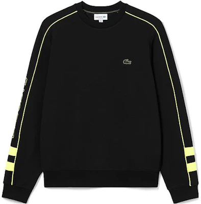Lacoste Colorblock Crewneck Pullover Sweatshirt Hitam SH1435 Order Lacoste Colorblock Crewneck Pullover Sweatshirt Hitam SH1435