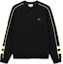 Order Lacoste Colorblock Crewneck Pullover Sweatshirt Hitam SH1435