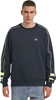 Lacoste Colorblock Crewneck Pullover Sweatshirt Hitam SH1435 Shop Lacoste Colorblock Crewneck Pullover Sweatshirt Hitam SH1435