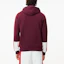 Shop Lacoste Colorblock Zip Hoodie Bordeaux/Red/White SH1301-IGW