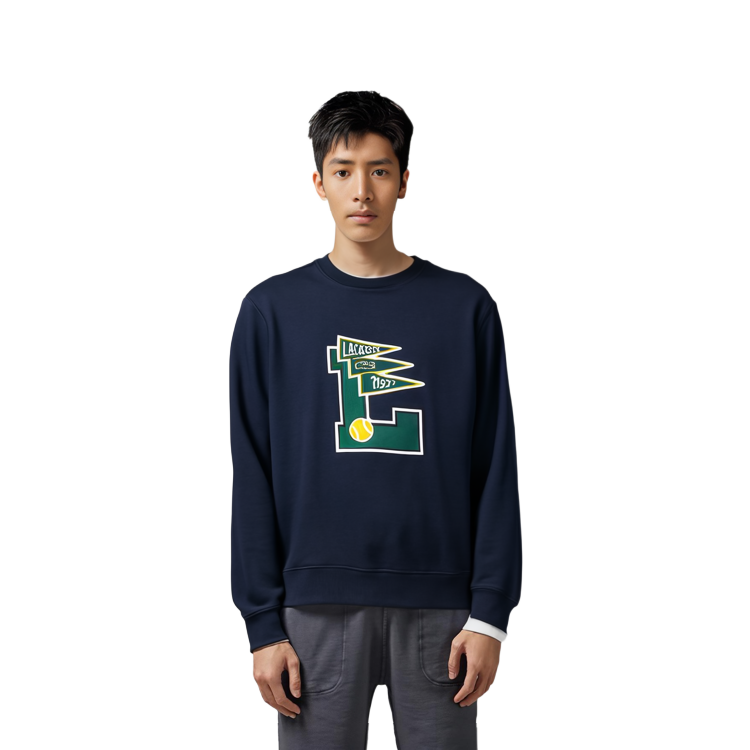Lacoste Crewneck Pullover Sweatshirt with Graphic Lettering SH7419 圖 6