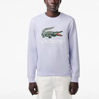 Lookbook Lacoste 動物字母印花圓領衛衣 鳳凰藍 SH1281-J2G