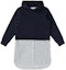 Buy LACOSTE France Colorblock Striped Hoodie Long Sleeve Casual Dress Black. EF9601-Q0B