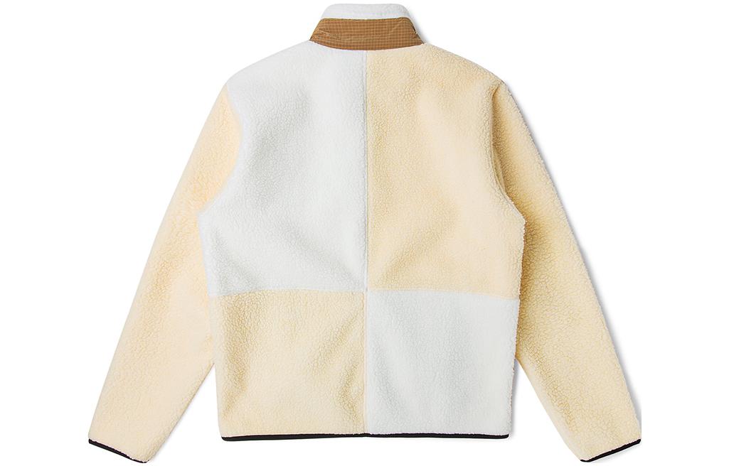 Lookbook LACOSTE France Crocodile Colorblock Polo Long Sleeve Sweatshirt Beige Unisex SH9180-RV6