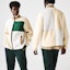 Shop LACOSTE France Crocodile Colorblock Polo Long Sleeve Sweatshirt Beige Unisex SH9180-RV6