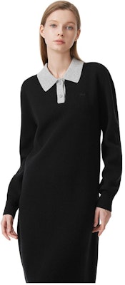Lacoste France FW23 Color-Block Collared Pullover Long Sleeve Dress EF9330 Shop Lacoste France FW23 Color-Block Collared Pullover Long Sleeve Dress EF9330