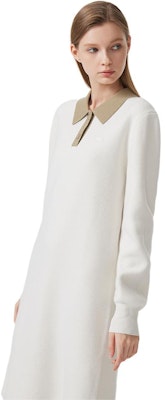 Lacoste France FW23 Color-Block Collared Pullover Long Sleeve Dress EF9330 Cheap Lacoste France FW23 Color-Block Collared Pullover Long Sleeve Dress EF9330