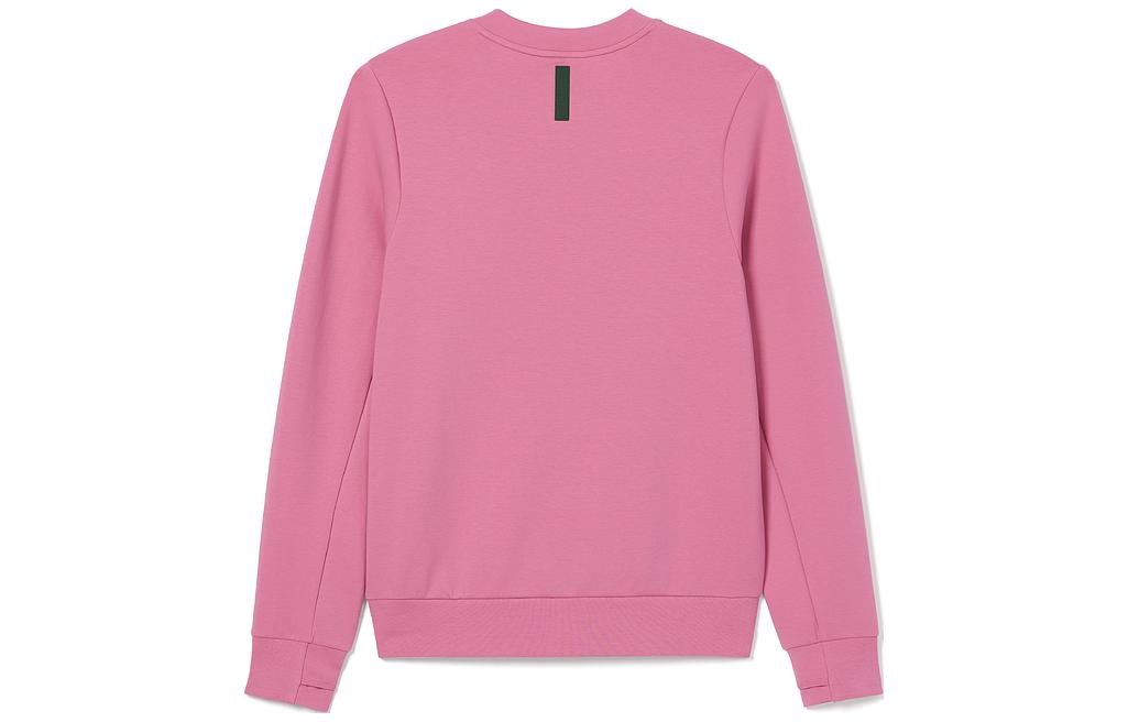 LACOSTE France Logo Print Crewneck Casual Long-Sleeve Sweatshirt Men’s Pink SH2695-138866