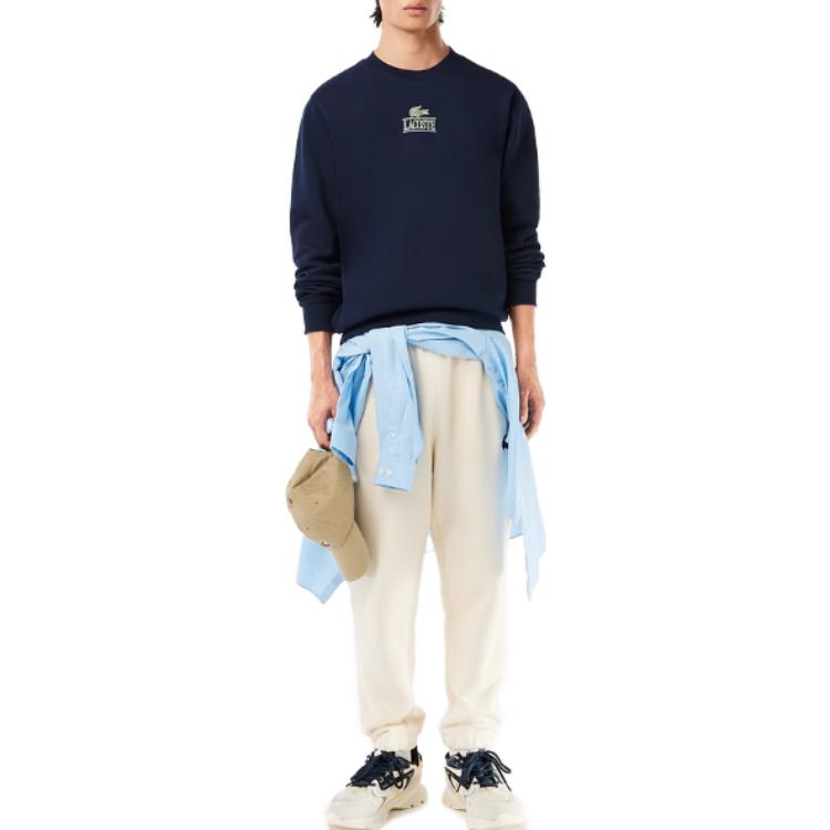 Sizing Lacoste France Logo Print Crewneck Sweatshirt Unisex SH1156