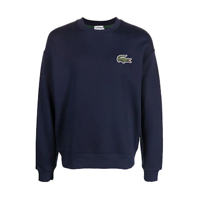LACOSTE France SS23 Logo Embroidered Crewneck Sweatshirt Unisex Royal Blue SH6405166
