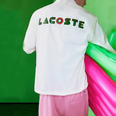 ラコステ フランス ホワイトロゴ シングルブレスト 長袖ジャケット ユニセックス。 BH9248-70V Shop ラコステ フランス ホワイトロゴ シングルブレスト 長袖ジャケット ユニセックス。 BH9248-70V