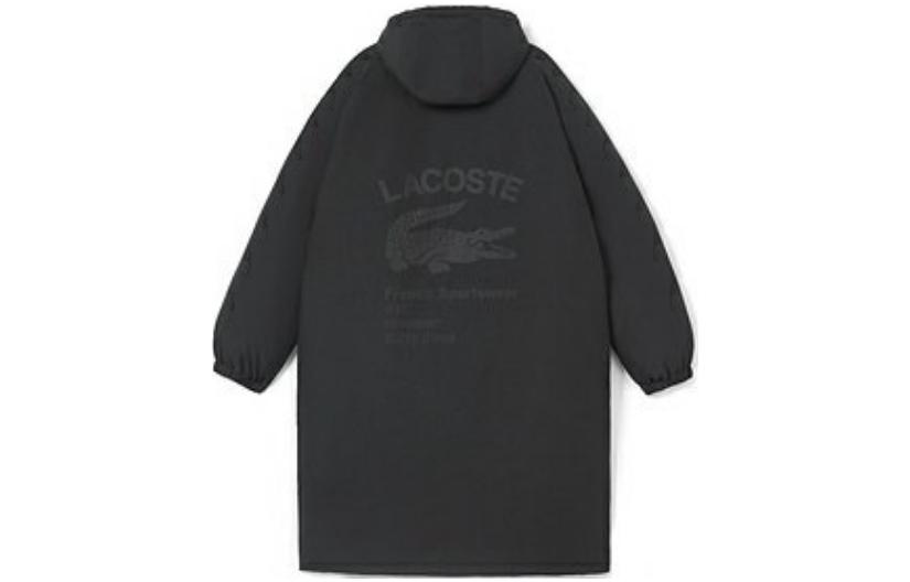 LACOSTE FW22  Black Hooded Cotton Jacket with Letter Print Design. BH2381-031 圖 3
