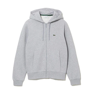 LACOSTE FW22 Fleece Sweatshirt Gray - French All-Season Essential SH9626-51