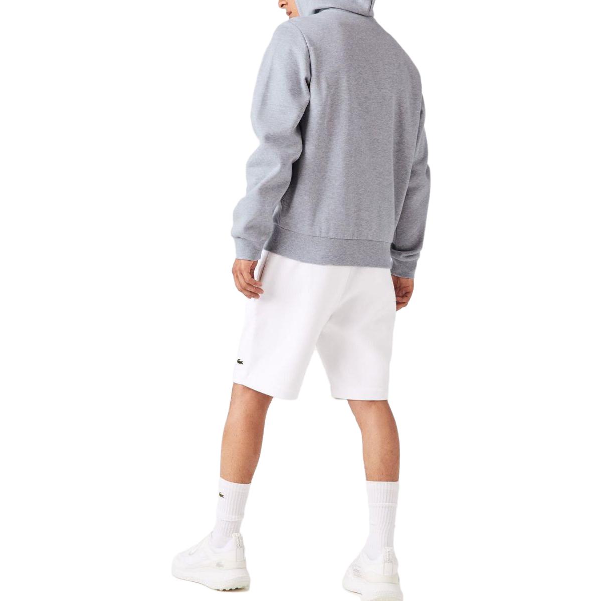 Shop LACOSTE FW22  Fleece Sweatshirt Gray - French All-Season Essential SH9626-51