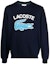 Order LACOSTE FW22 海軍藍Logo印花圓領衛衣。 SH9689166