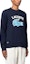 Purchase LACOSTE FW22 海軍藍Logo印花圓領衛衣。 SH9689166