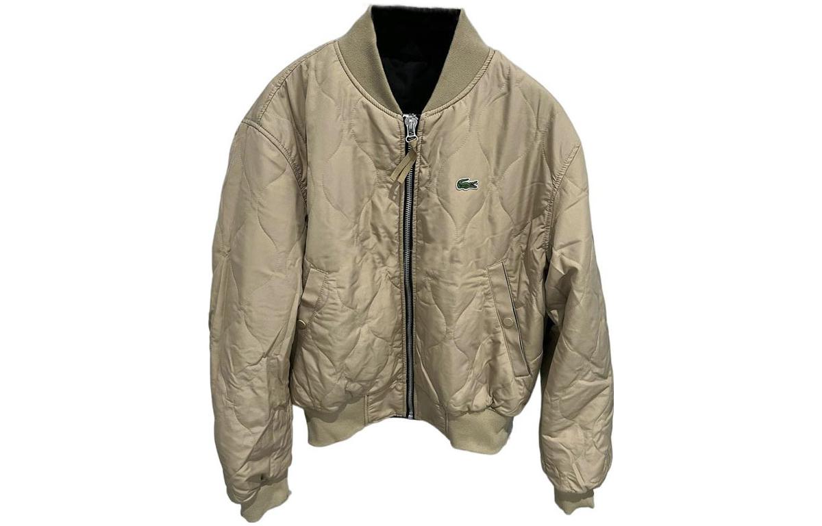 Order LACOSTE FW22 可翻轉雙面刺繡標誌飛行外套 卡其/黑色. BH6801-98