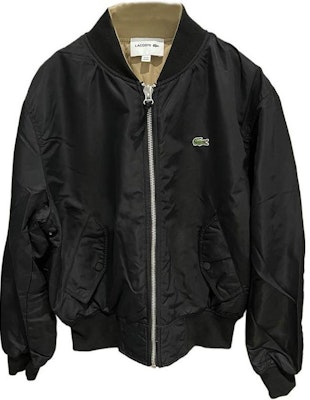 LACOSTE FW22 可翻轉雙面刺繡標誌飛行外套 卡其/黑色. BH6801-98 Shop LACOSTE FW22 可翻轉雙面刺繡標誌飛行外套 卡其/黑色. BH6801-98