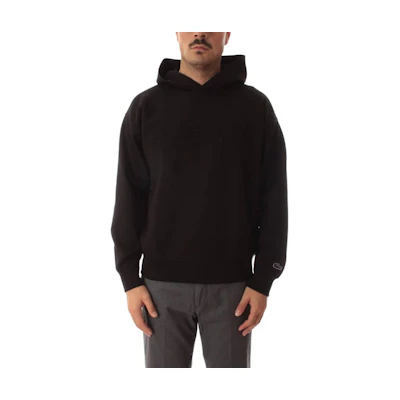 Lacoste FW22 Black Hoodie with Solid Color Logo Print SH00948396