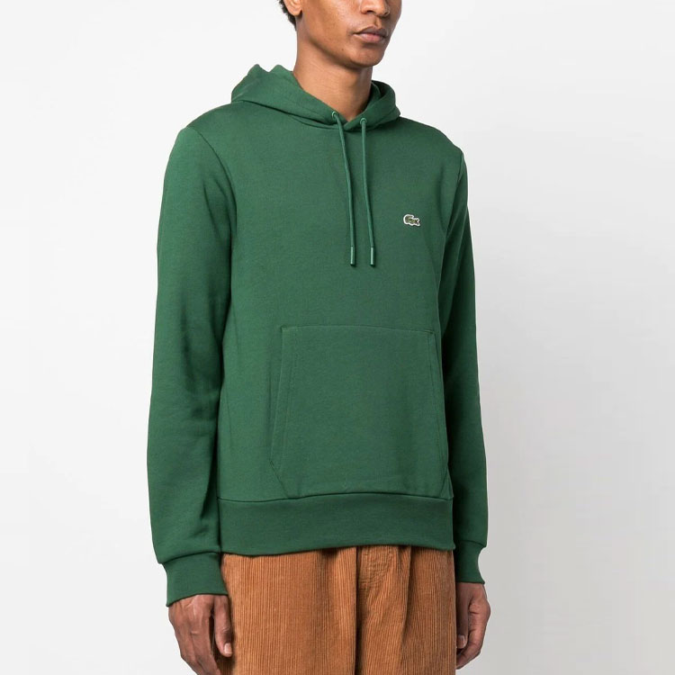 Purchase Lacoste FW22绿色纯色标志连帽衫休闲卫衣 SH9623-132
