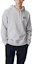 Shop Lacoste FW22 Solid Logo Print Drawstring Hoodie Light Grey SH9660-CCA