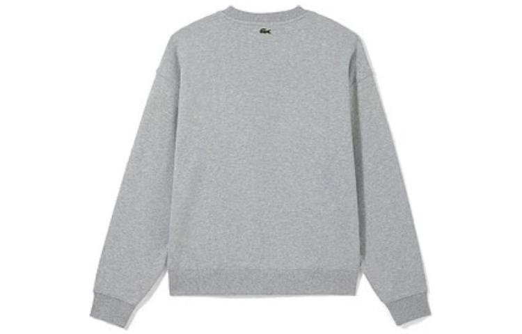 Lookbook Lacoste FW22 Unisex Pullover Sweatshirt with Logo Print - Gray SH6405-CCA