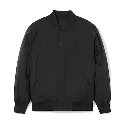 LACOSTE FW23 Reversible Down Jacket Baseball Collar Black BH8526-031