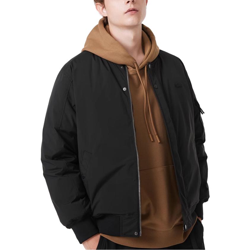 LACOSTE FW23  Reversible Down Jacket Baseball Collar Black BH8526-031 圖 5