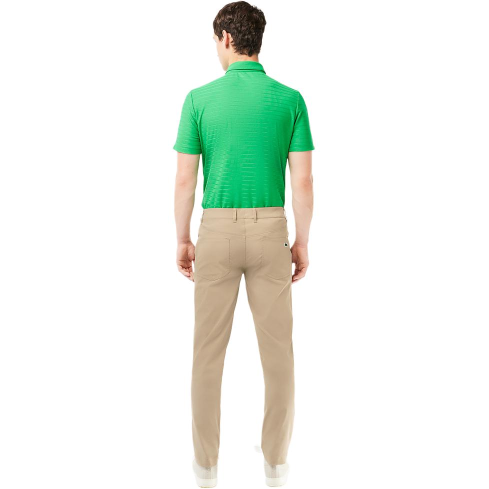 Details for LACOSTE FW23  Solid Color Zip Casual Pants - Camel Beige. HH0922-CBB