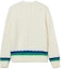 Lookbook LACOSTE FW23 Colorblock V-Neck Cardigan Sweater Unisex Off-White. AH2114
