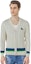 Shop LACOSTE FW23 Colorblock V-Neck Cardigan Sweater Unisex Off-White. AH2114