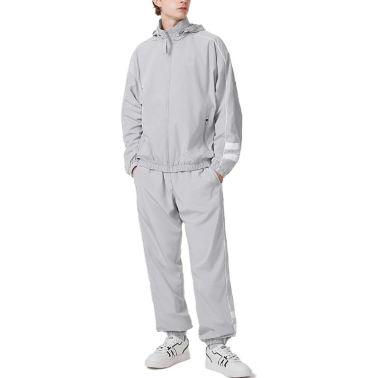 Lacoste FW23 Grey Logo Print Zip-Up Hooded Jacket BH5983-NWG 圖 3