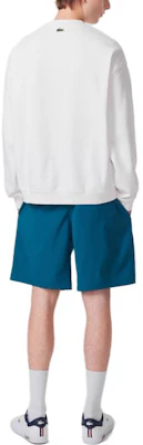 Lacoste FW23 White Crewneck Logo Long Sleeve Sweatshirt SH2060-70V Shop Lacoste FW23 White Crewneck Logo Long Sleeve Sweatshirt SH2060-70V