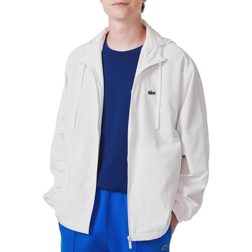 Lacoste FW23 Zip-Up Hoodie Jacket in Solid Off-White Color BH6291-70V 圖 4