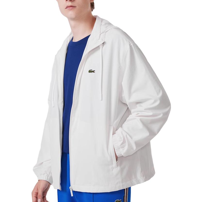 Lacoste FW23 Zip-Up Hoodie Jacket in Solid Off-White Color BH6291-70V 圖 5