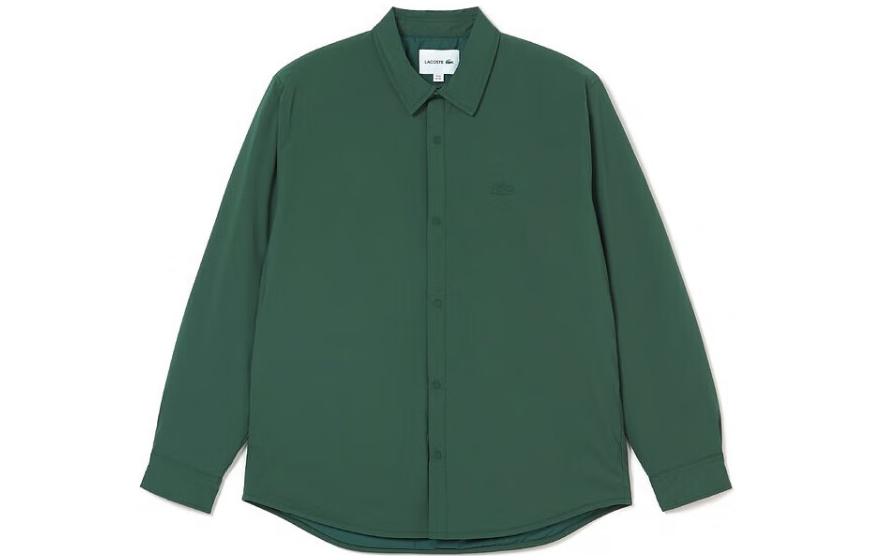 Lacoste Green Embroidered Logo Single-Breasted Collared Jacket CH4613-98 圖 2
