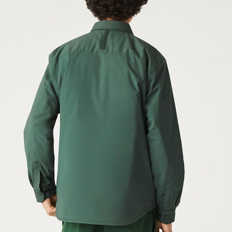 Lacoste Green Embroidered Logo Single-Breasted Collared Jacket CH4613-98 圖 5