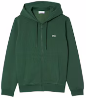 Lacoste Green Hoodie with Animal Graphic and Full-Zip Design SH9626-SMI Lacoste Green Hoodie with Animal Graphic and Full-Zip Design SH9626-SMI
