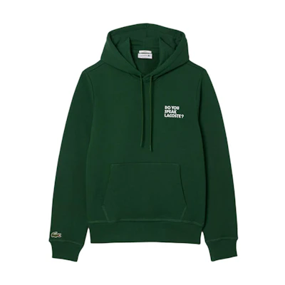 Lacoste Green Hoodie with Comfortable Letter Print Design SH0132-132