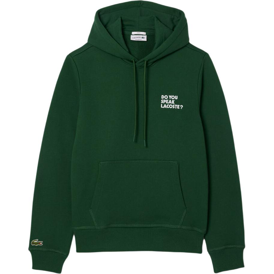 Order Lacoste Green Hoodie with Comfortable Letter Print Design SH0132-132