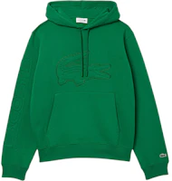 Lacoste Green Hoodie with Crocodile Logo and Stitch Design SH2105-CNQ Lacoste Green Hoodie with Crocodile Logo and Stitch Design SH2105-CNQ