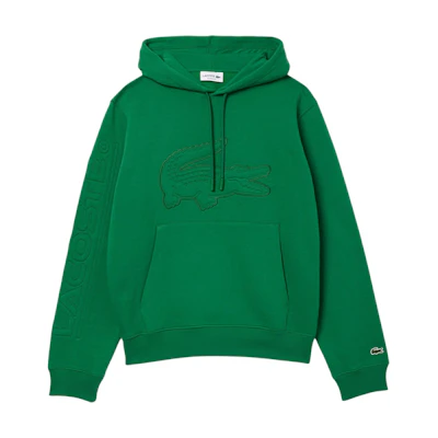 Lacoste Green Hoodie with Crocodile Logo and Stitch Design SH2105-CNQ