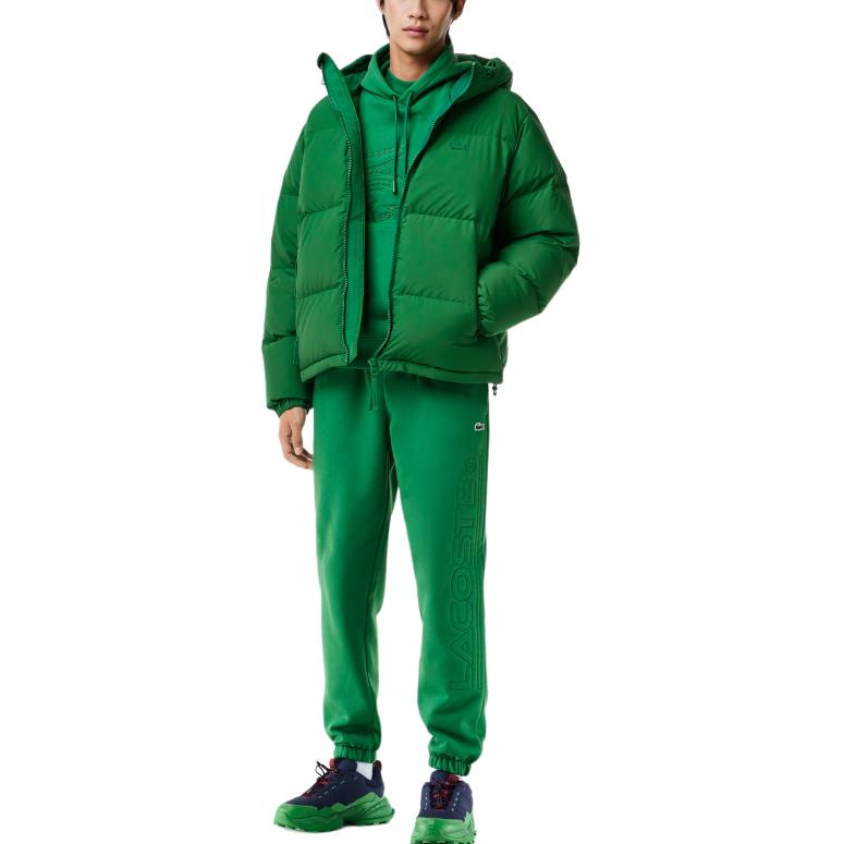 Purchase Lacoste Green Hoodie with Crocodile Logo and Stitch Design SH2105-CNQ