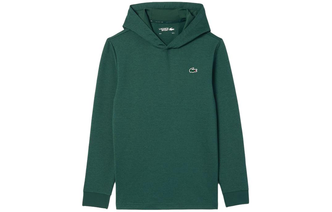 LACOSTE Green Stretch Pullover Hoodie Long-Sleeve Sweatshirt SH7501-IWG